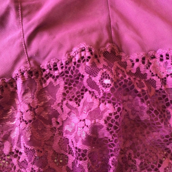 LA PERLA PURPLE LACE BABYDOLL LINGERIE SLIP SIZE 12 - Picture 12 of 16